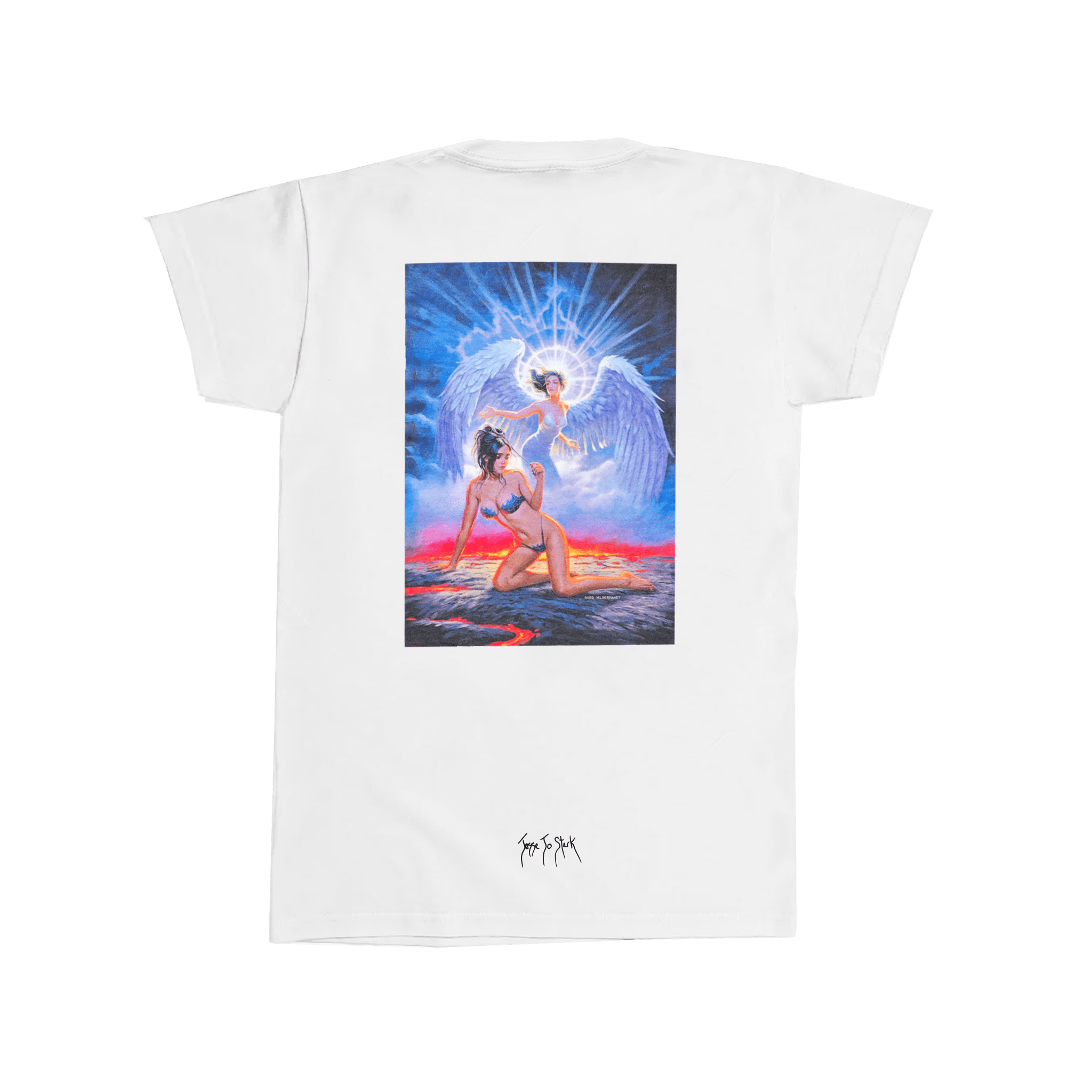 White Doomed T shirt Deadly Doll white-doomed-t-shirt-deadly-doll