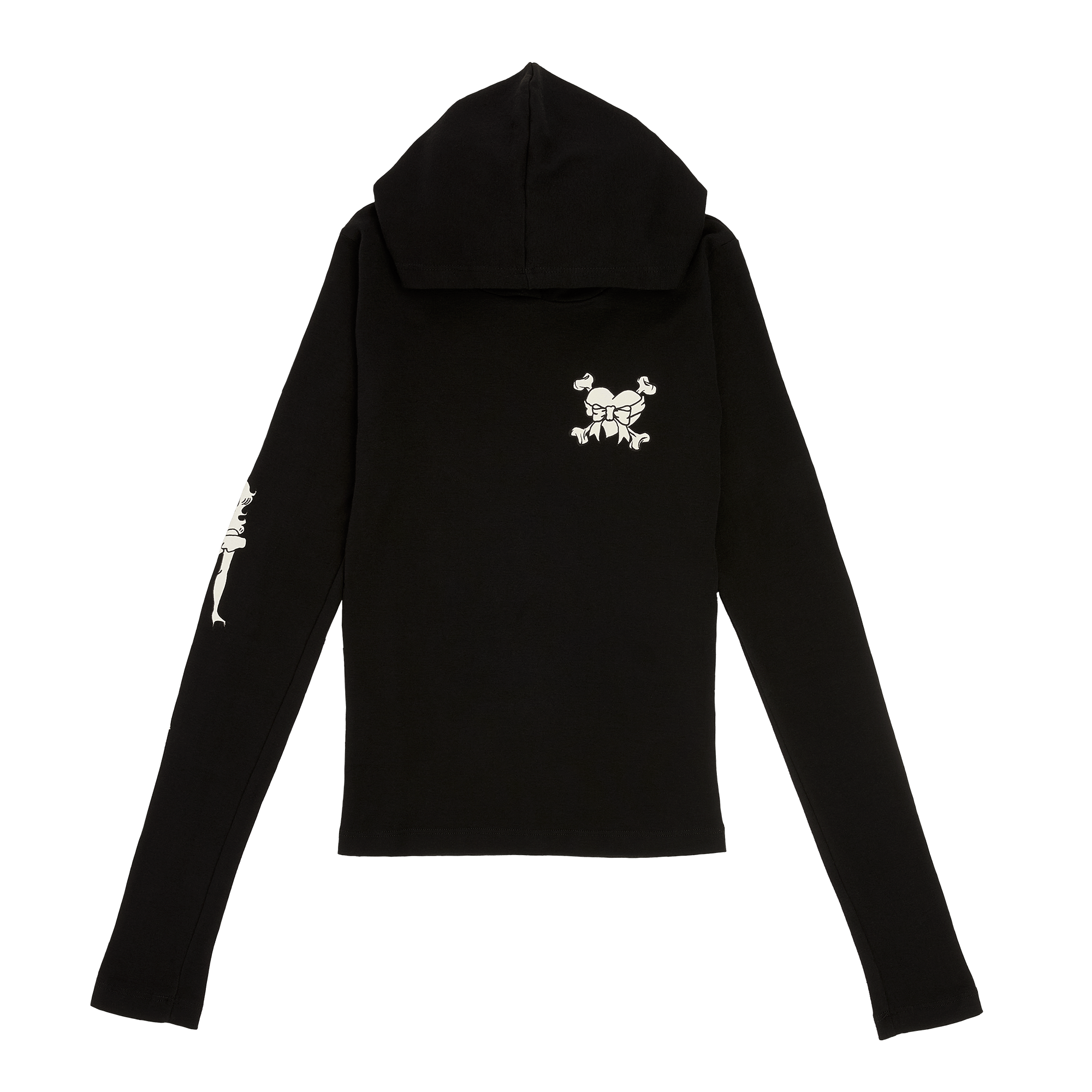 miss long legs cropped hoodie