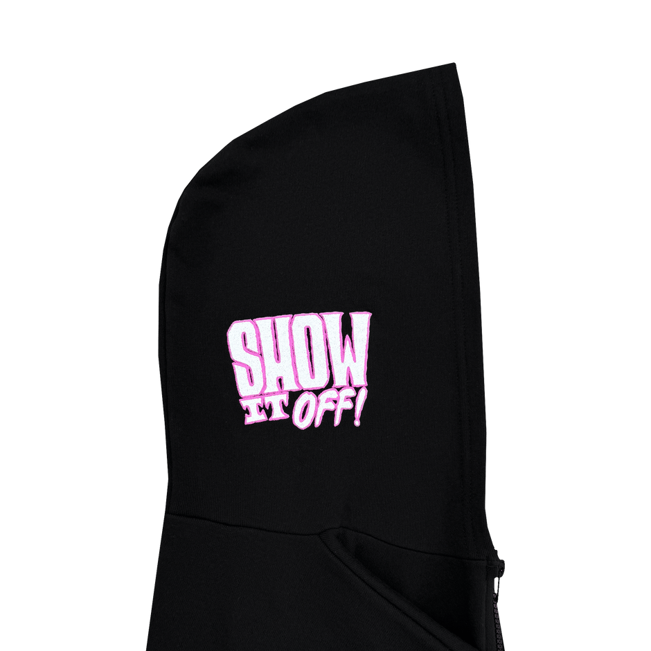 star cropped zip up