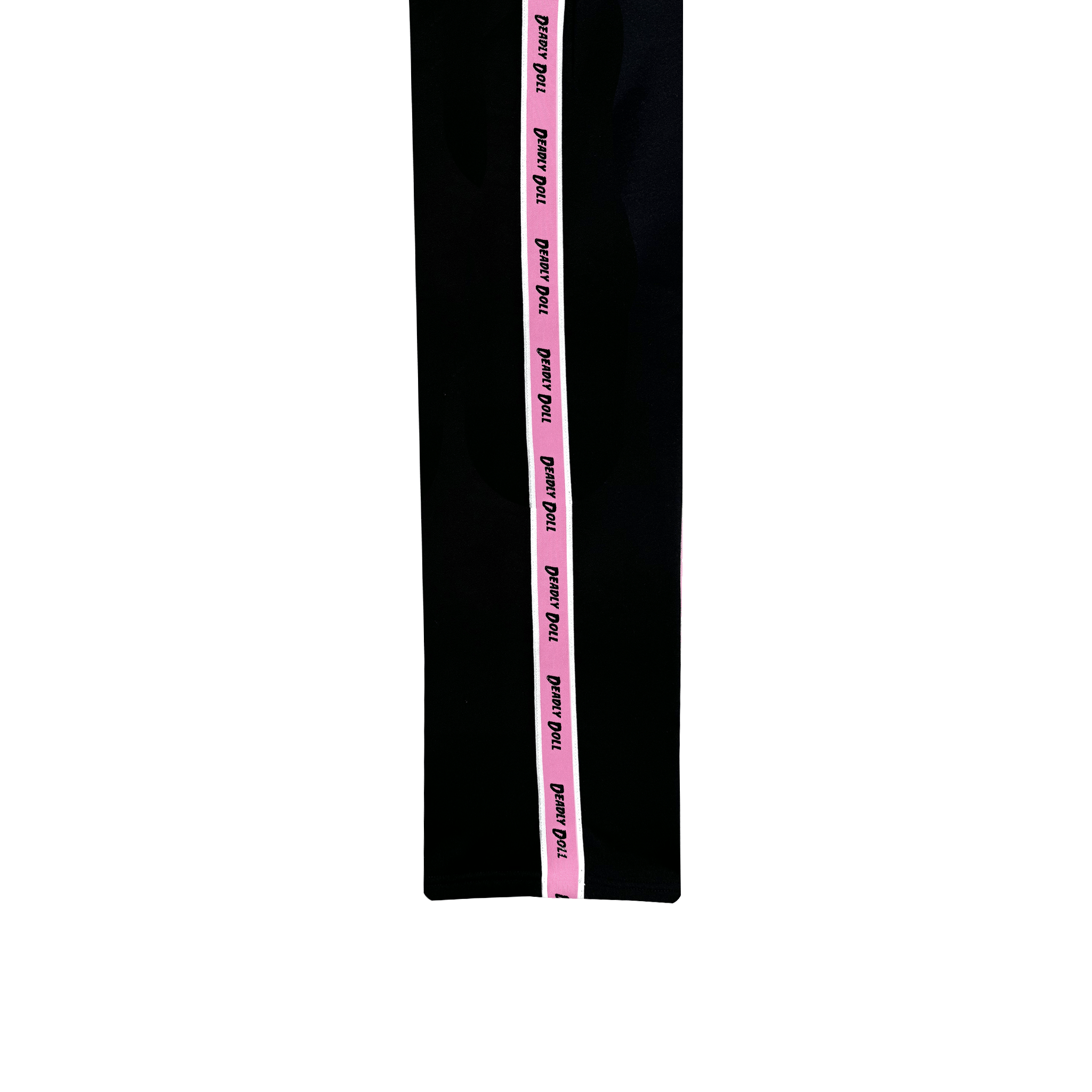black bubble stripe pants