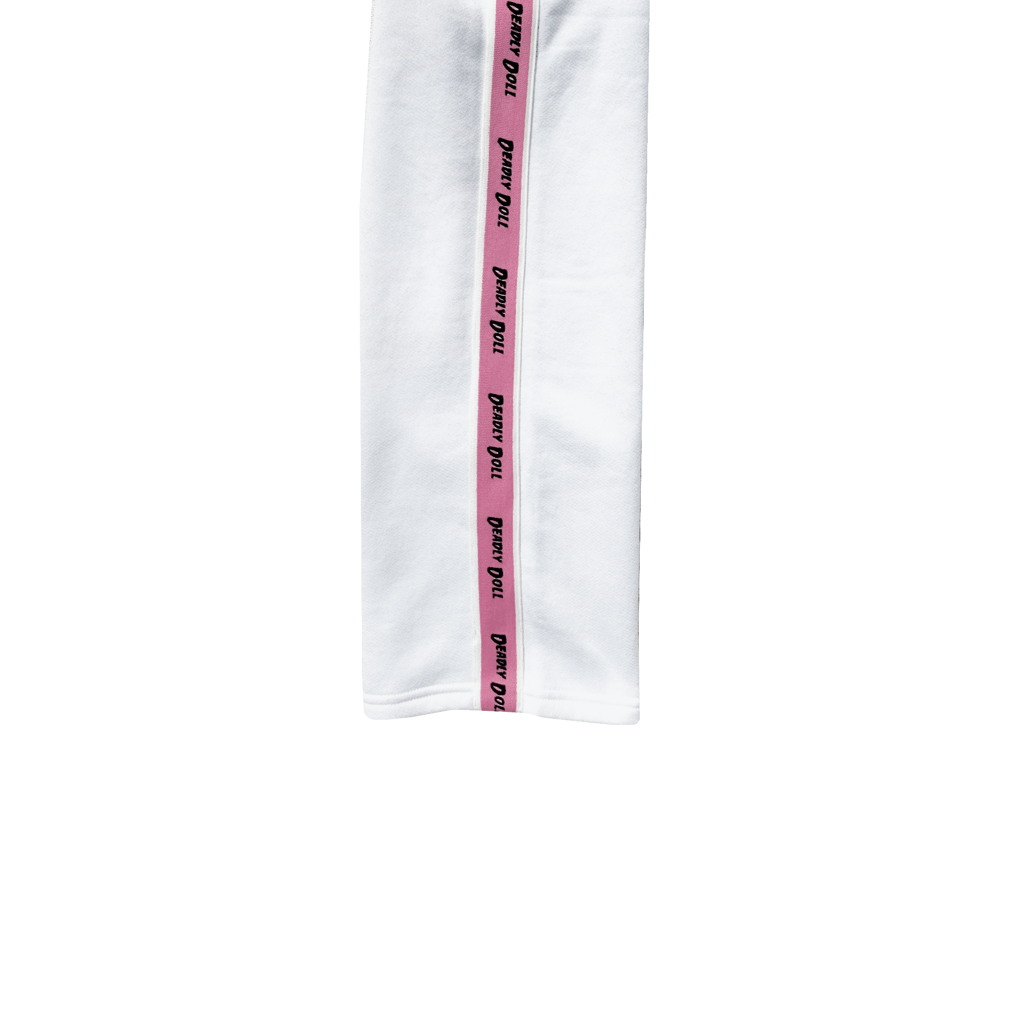 white bubble stripe pants