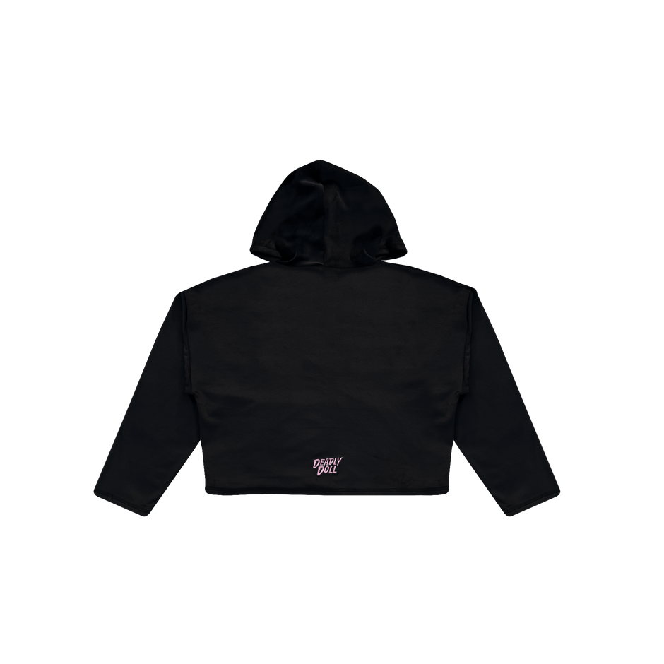 garg velour cropped zip up
