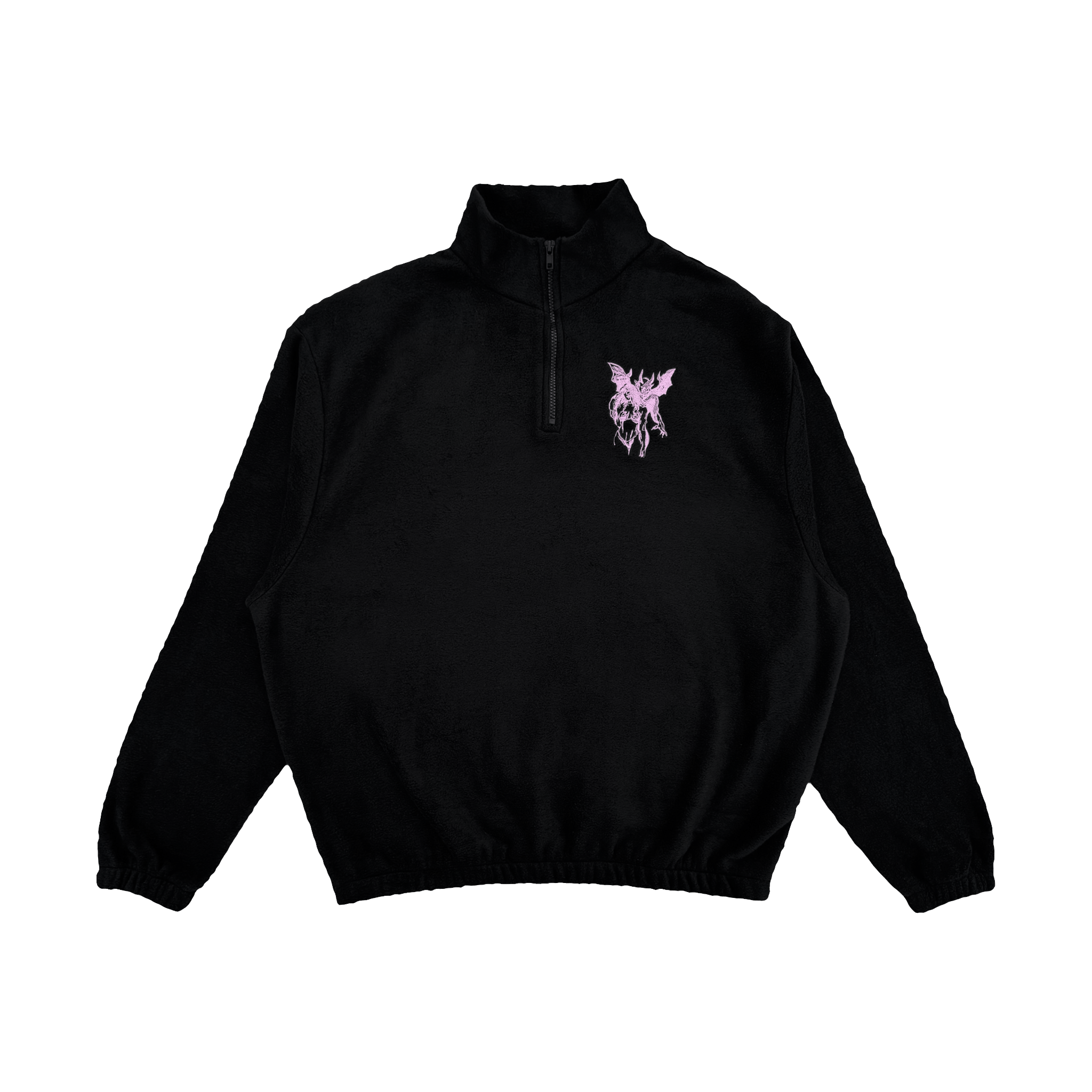 rosa Garg Mädchen Fleece Reißverschluss