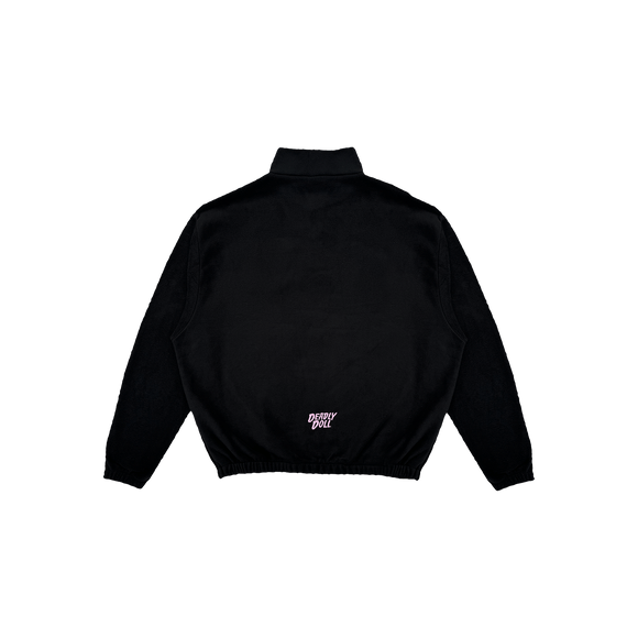 rosa Garg Mädchen Fleece Reißverschluss
