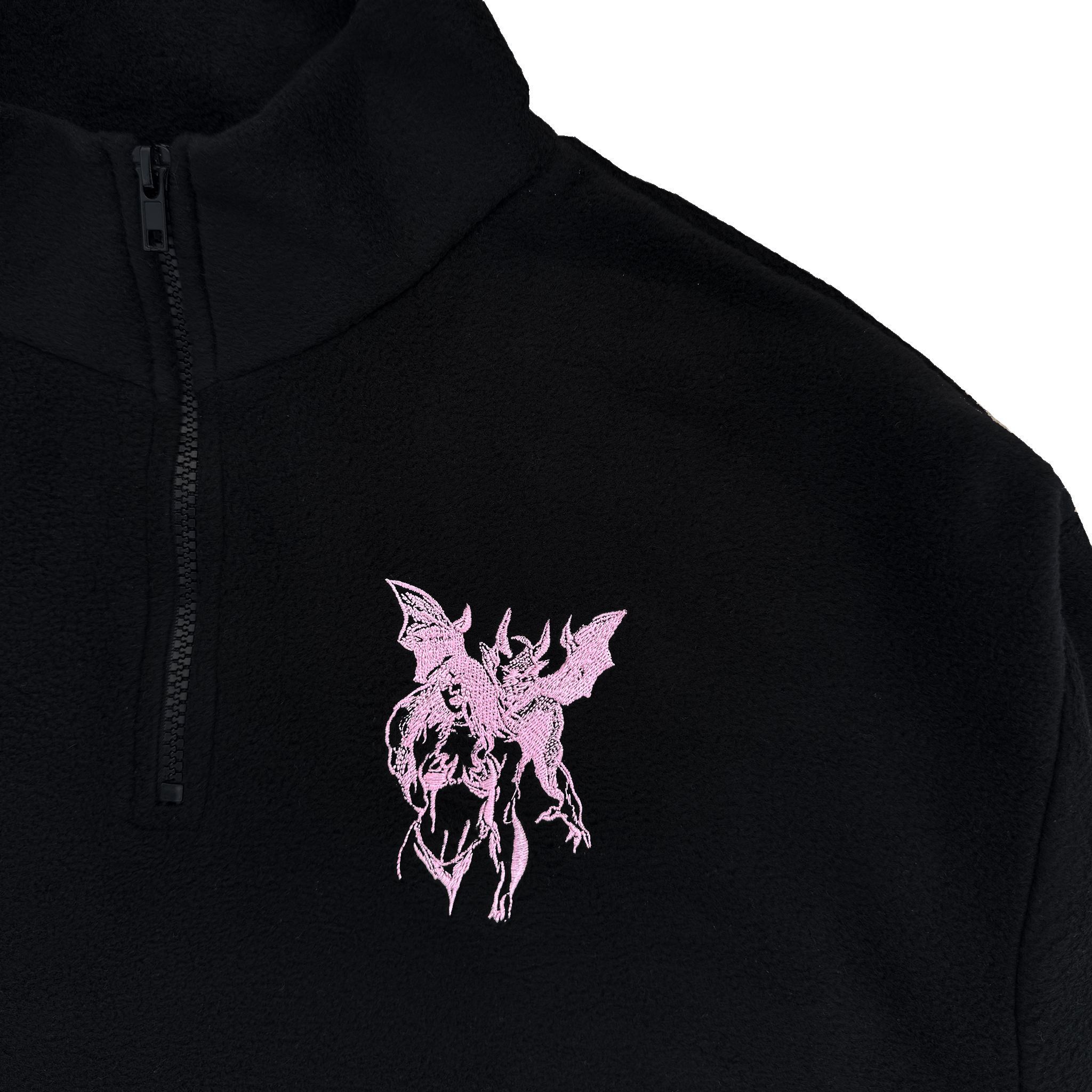 rosa Garg Mädchen Fleece Reißverschluss