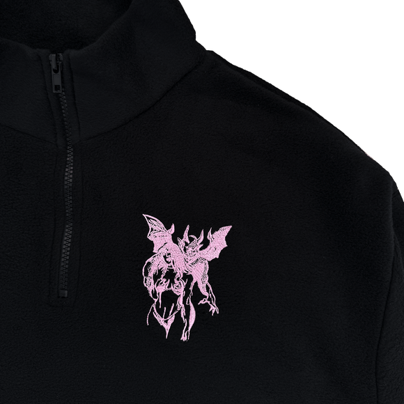 rosa Garg Mädchen Fleece Reißverschluss