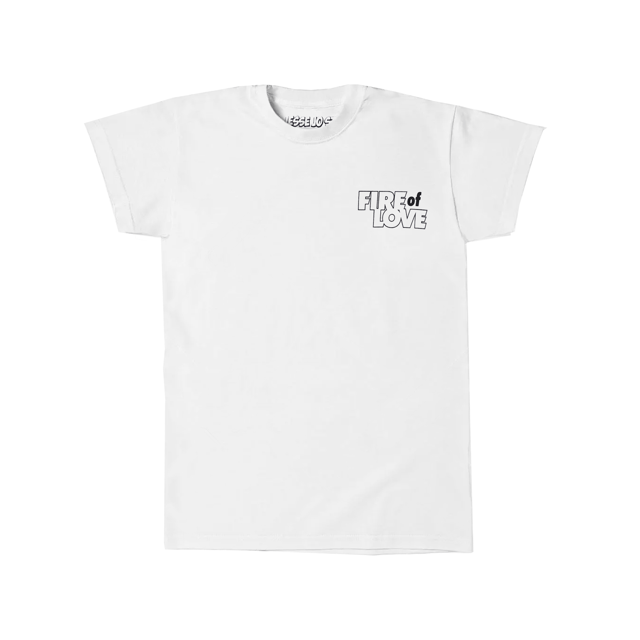 white fire of love t-shirt