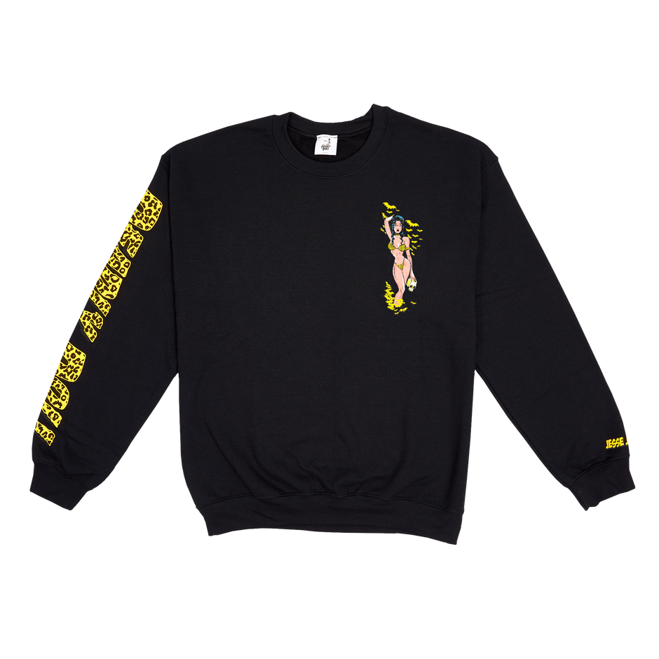 cheetah crewneck