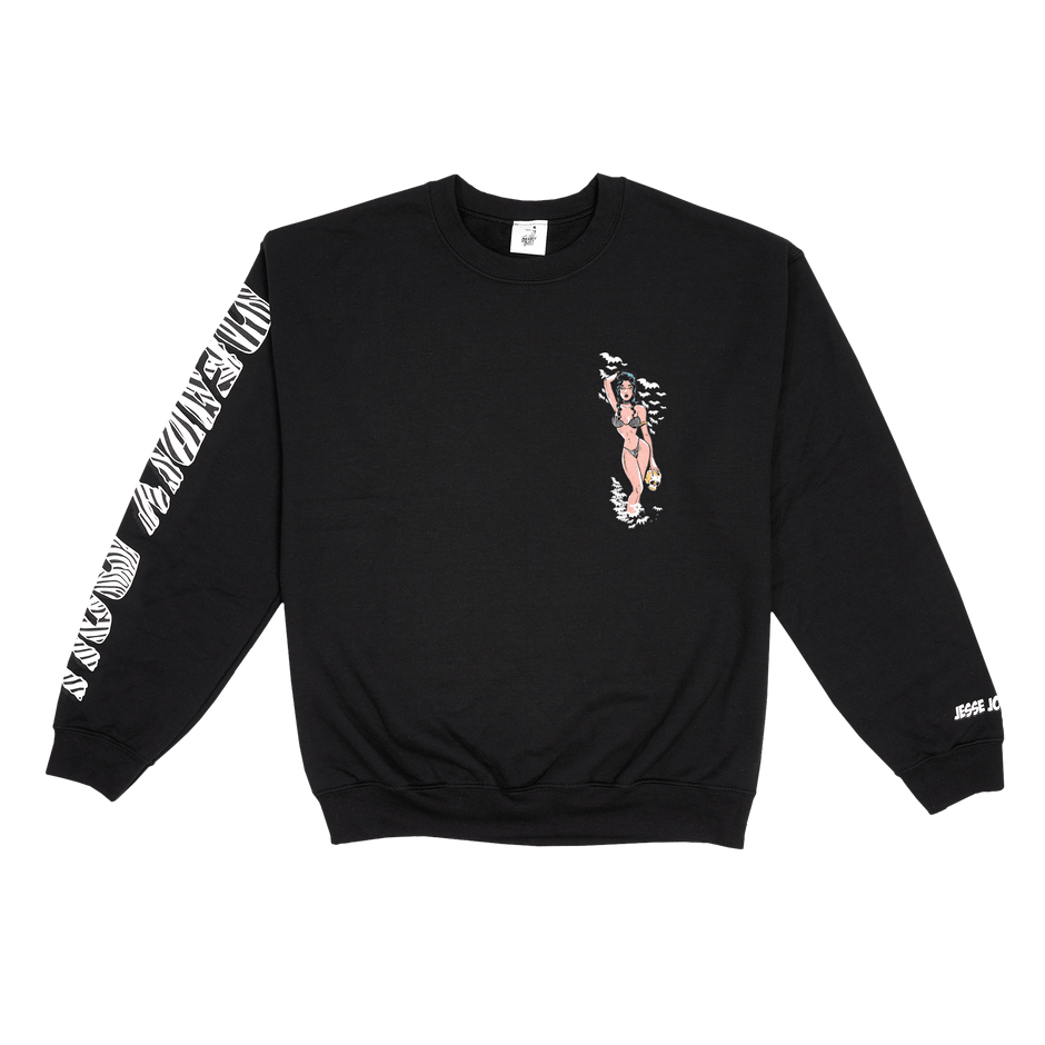 black zebra crewneck