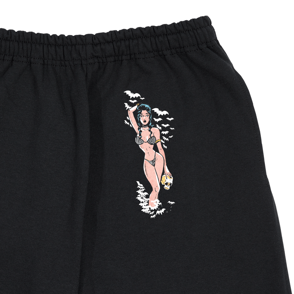 pantalones deportivos de cebra negros