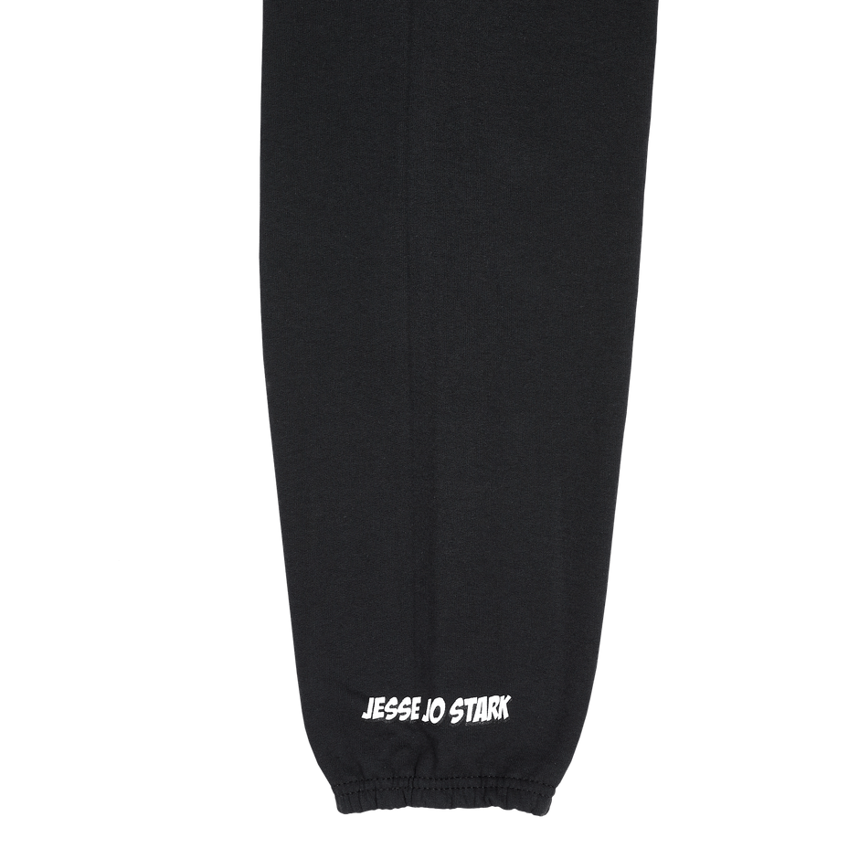 pantalones deportivos de cebra negros