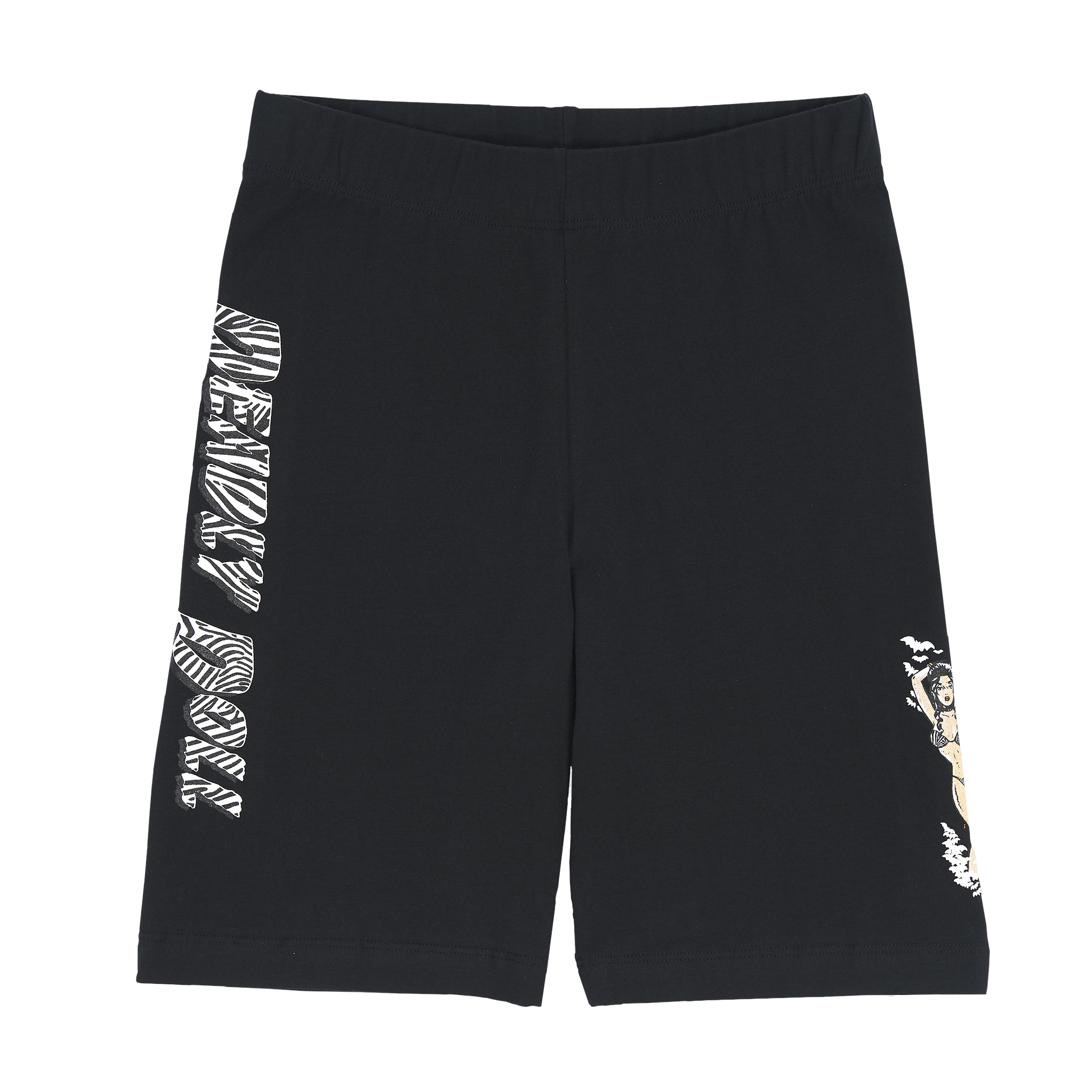 zebra biker shorts