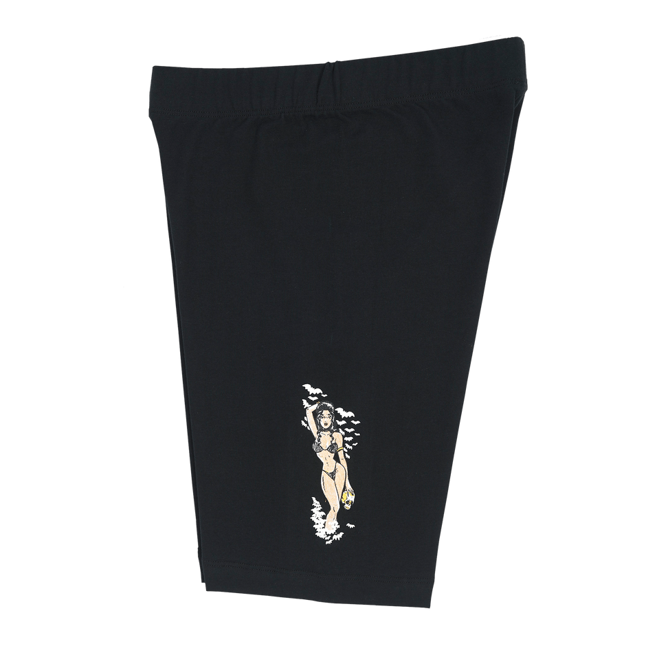 pantalones cortos de motociclista de cebra