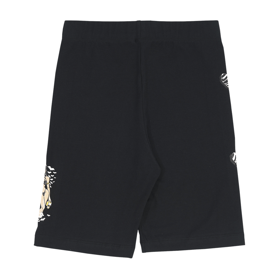 pantalones cortos de motociclista de cebra