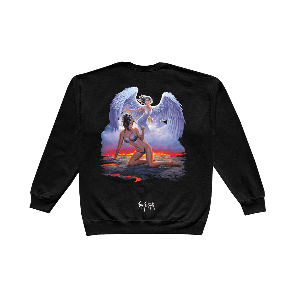 black DOOMED crewneck