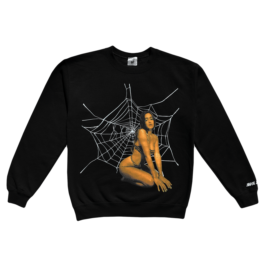black jj spider crewneck