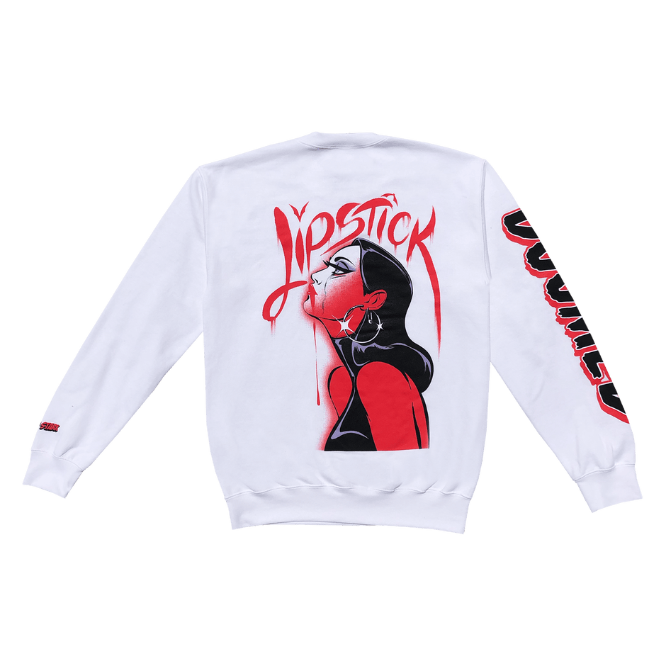 lipstick crewneck