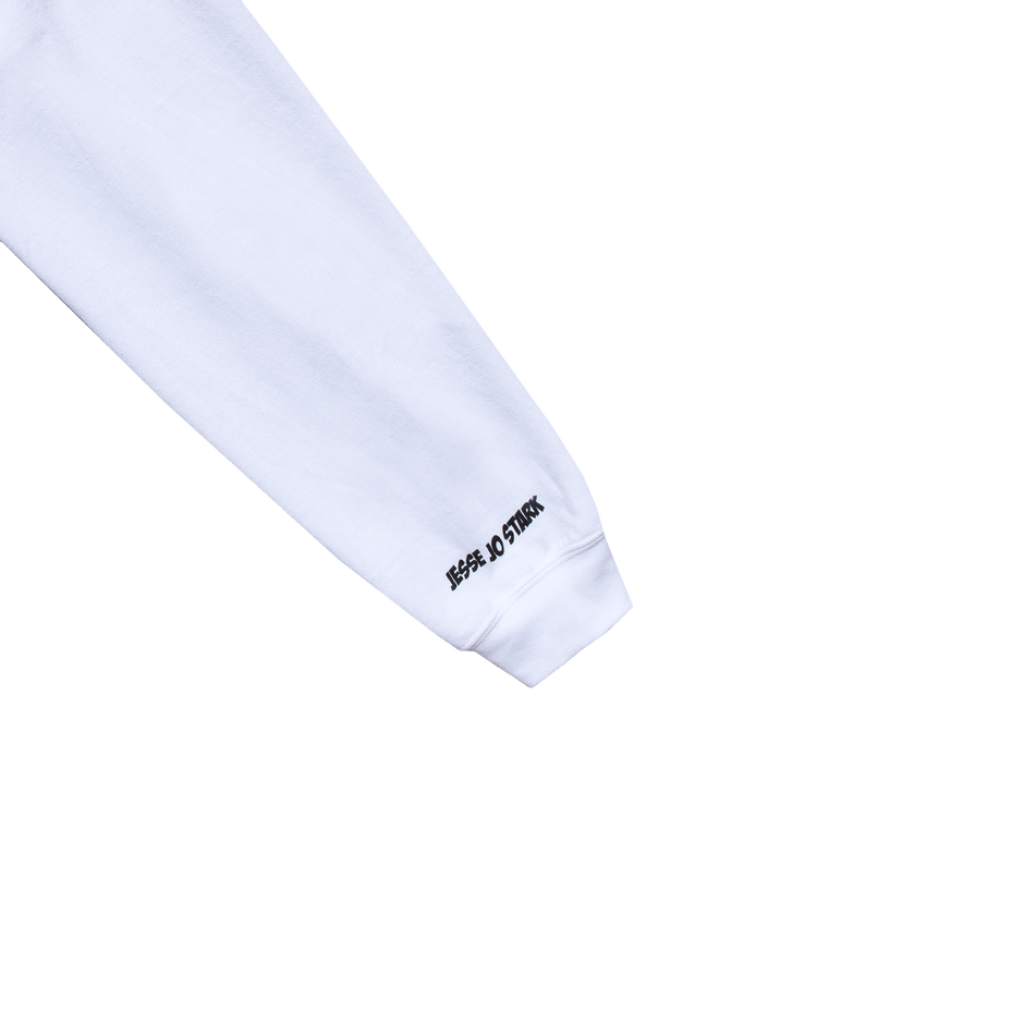 white jj spider crewneck